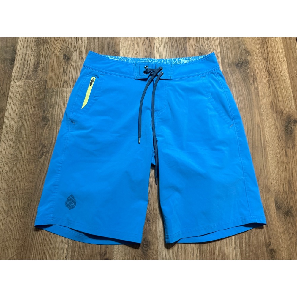 Stio Board Shorts Mens 32 Blue Adult Performance Swim Trunks Excellent